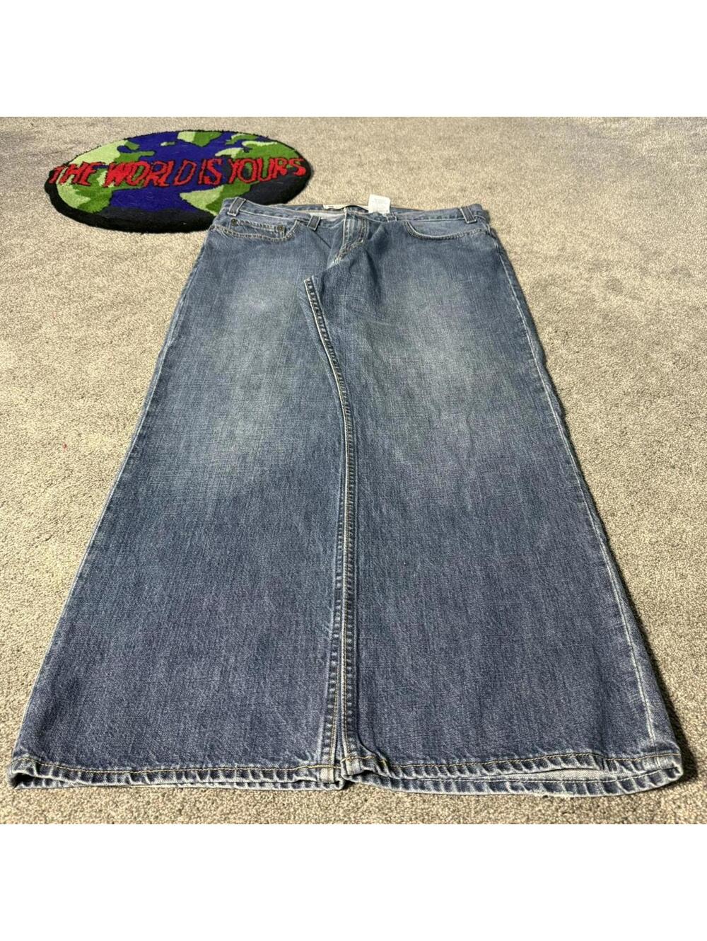 y2k vintage 2000’s denim baggy wide leg jeans